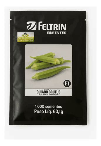 Semente De Quiabo Híbrido Brutus Feltrin - 1.000 Sementes