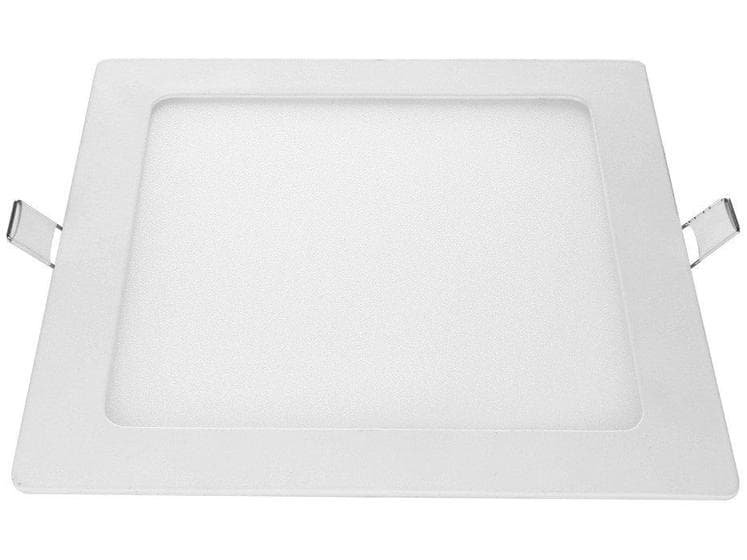10 Plafon Led Quadrado Embutir 18w Branco Neutro 4000k