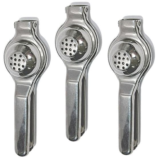 3 Espremedor Amassador De Limão Reforçado Em Aço Inox