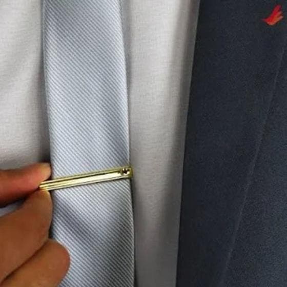 4 Prendedores De Gravata Em Metal Slim E Tradicional Ref471