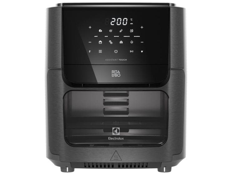 Air Fryer Oven Electrolux Experience 12L por Rita Lobo 5 em 1 EAF85 Grafite Fritadeira Elétrica 1700W