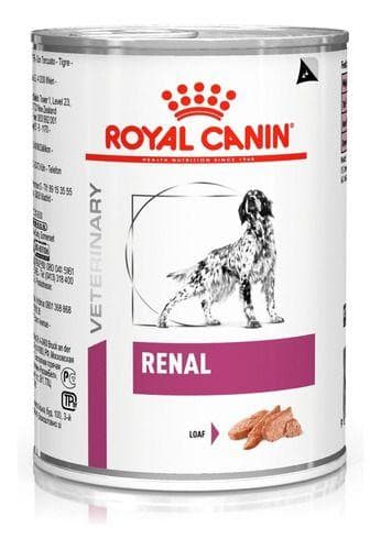 Alimento Royal Canin Veterinary Diet Canine Renal Para Cão Adulto Todos Os Tamanhos Sabor Mix Em Lata De 410g