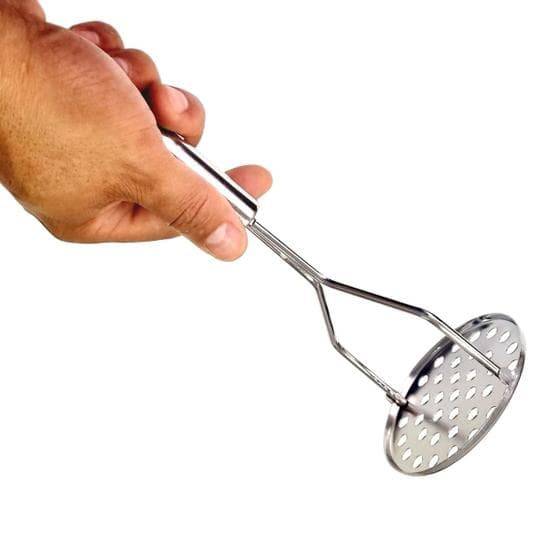 Amassador Espremedor Batata Purê Inox Grande Profissional