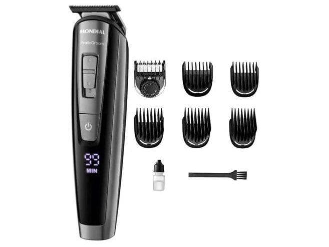 Aparador de Pelos Mondial BodyGroom 8 em 1 Painel Digital Bivolt BG-09