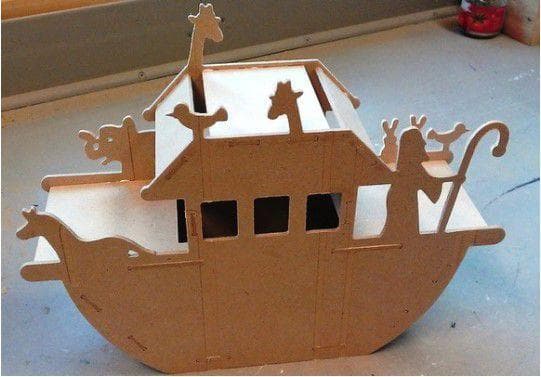 Arca de Noé 3D corte à laser em MDF