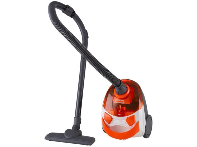 Aspirador de Pó Mondial Hepa Turbo AP-15 1500W Branco/Laranja 220V