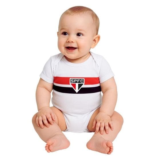 Body Bebê São Paulo Jogo Branco Oficial