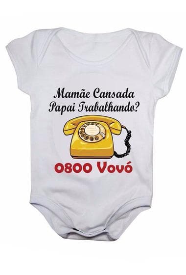 Body de bebê disque vovó