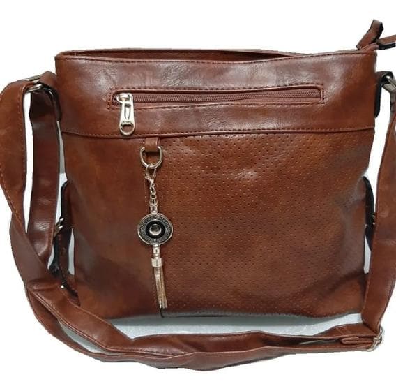 Bolsa Feminina Média de Ombro Transversal Estilosa Tiracolo Resistente