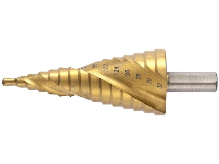 Broca Escalonada de 4 à 32 MM HSS Espiral Profissional MTX