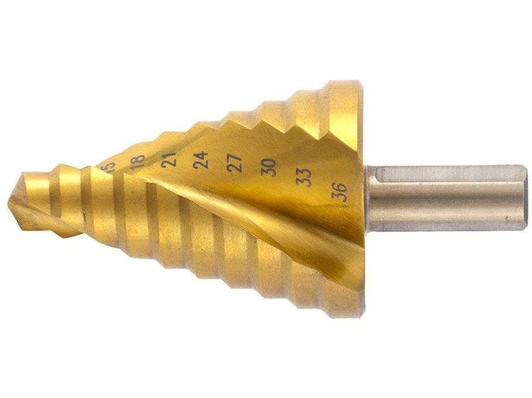 Broca Escalonada de 9 à 36 MM HSS Espiral Profissional MTX