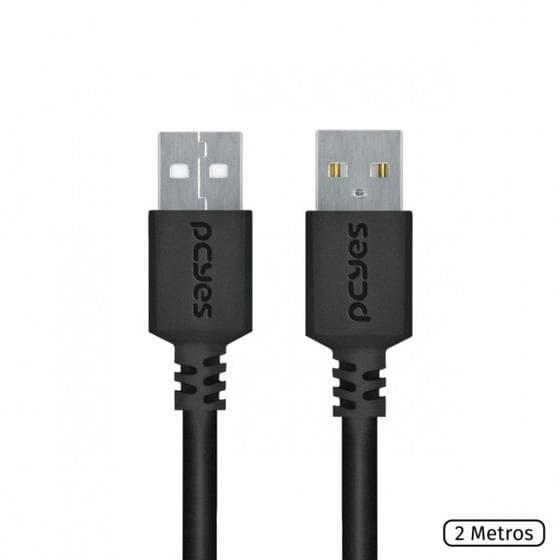 Cabo de Dados USB Macho Bi-Direcional 480Mpbs - Pcyes