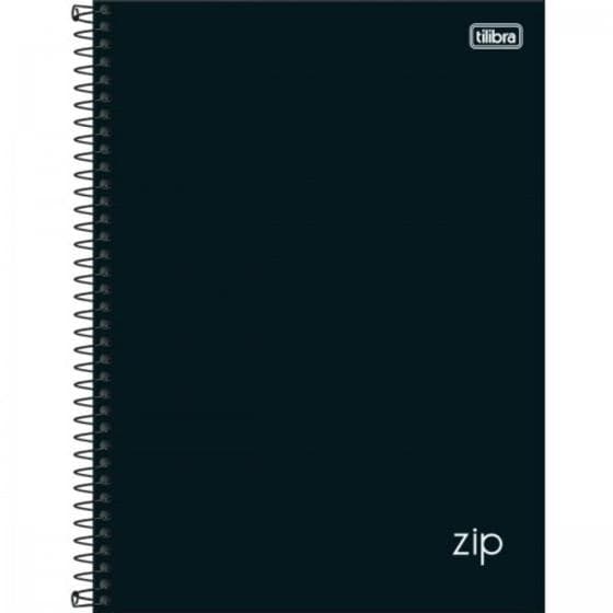 Caderno De 20 Materias Zip Preto 320fls