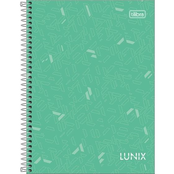 Caderno Espiral Universitário Lunix 1 Matéria 80 Folhas Capa Dura Tilibra