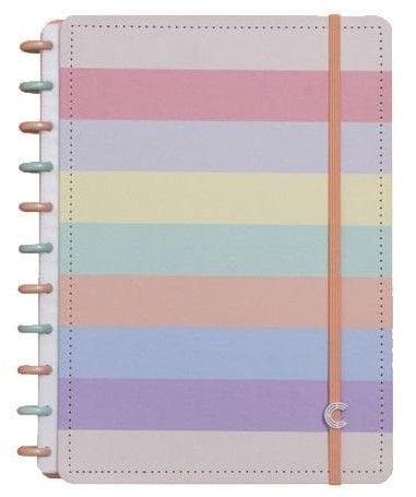Caderno Inteligente 80F G Arco Iris Pastel