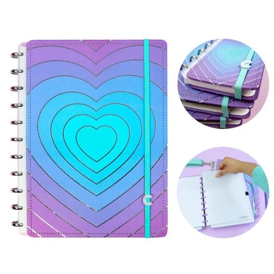 Caderno Inteligente Grande A4 80Fls Silver Love