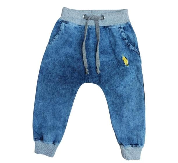 Calça Jeans Bebê e Infantil Menino Menina com Bolsos e Punho