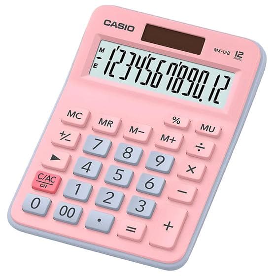 Calculadora Casio Escritório Home Office MX 12B 12 Dígitos Calculadora de Mesa Simples Básica