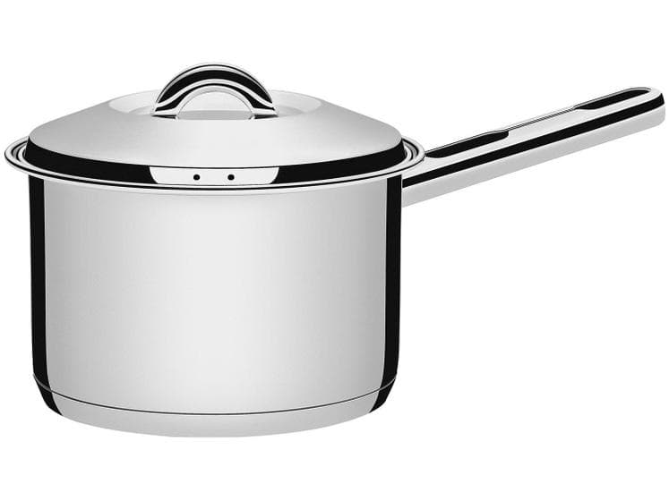 Caldeirão Tramontina Solar Em Aço Inox Fundo Triplo Com Tampa E Cabo 14 Cm 1,5 L Tramontina