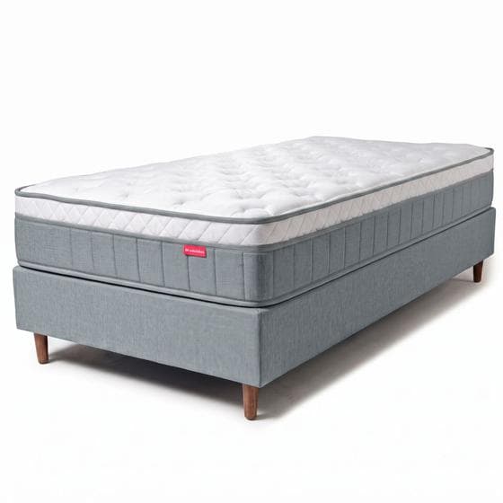 Cama Box Colchão Solteiro Molas Ensacadas D33 Power Sleep BF Colchões
