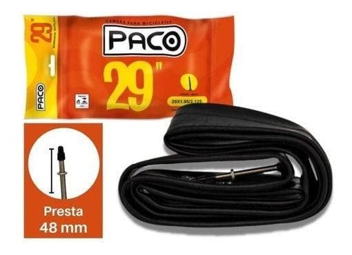 Camara De Ar Bike 29x1.95/2.125 Válvula Presta Bico Fino