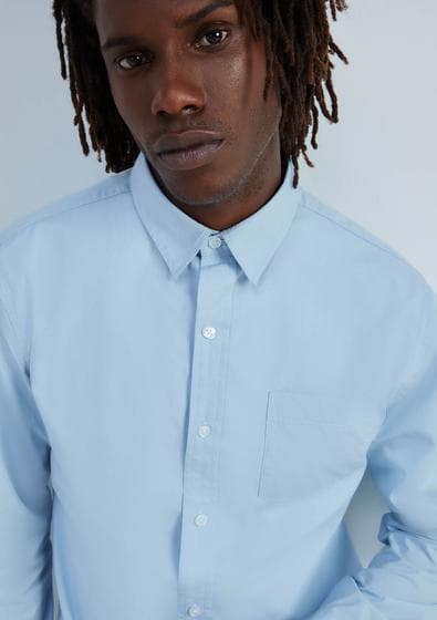 Camisa Básica Masculina Manga Longa Slim