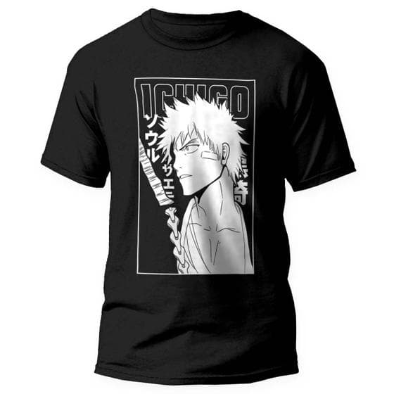 Camiseta Bleach Ichigo Kurosaki Unissex Anime
