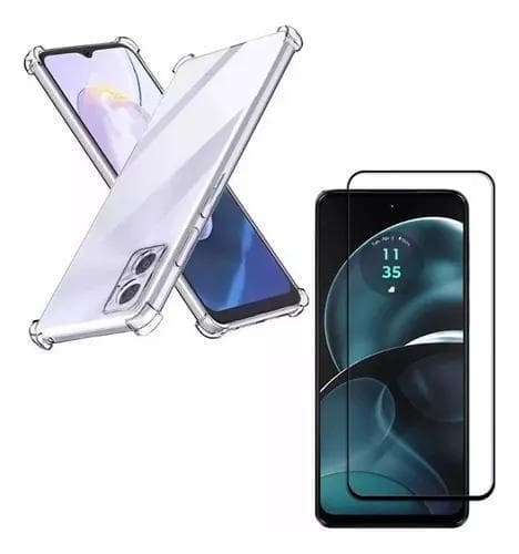 Capa Capinha Moto G14 Anti Impactos + Pelicula de Vidro 3d Para Motorola Moto G14