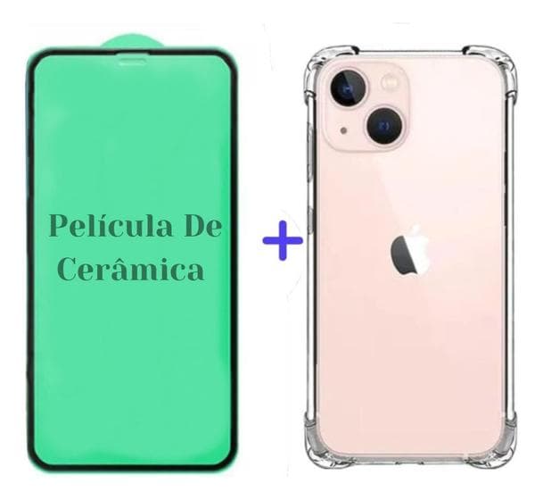 Capa + Película De Cerâmica iPhone 15 Estilo Moderno