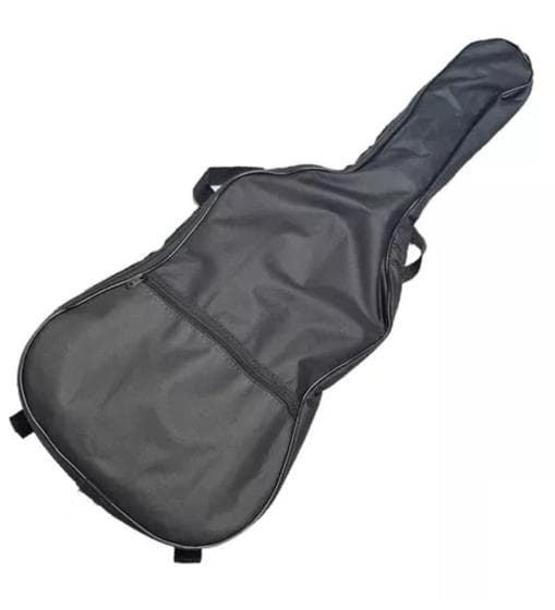 Capa Simples mochila Para Violão Clássico nylon 600 Com Abertura Lateral