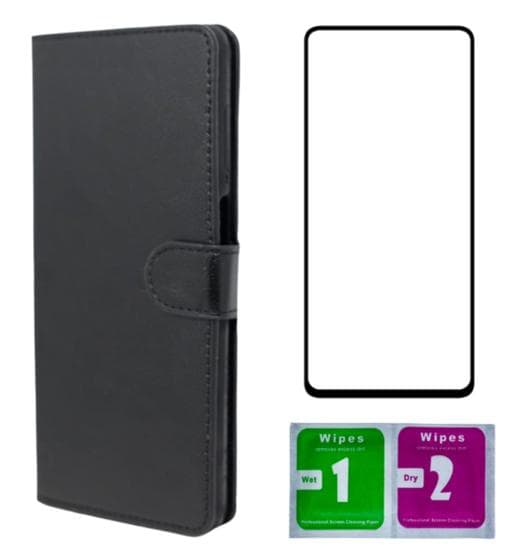 Capinha Capa Carteira + Pelicula Vidro 3d Para Galaxy A02