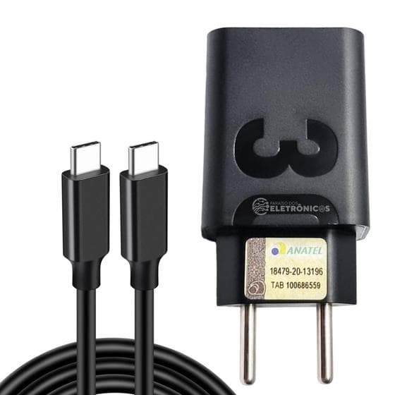 Carregador Lehmox Carga Rápida Compativel Para Moto G7 Plus e Moto G7 Power - LE490