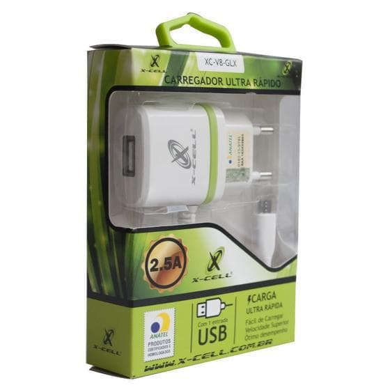 Carregador para Telefone Celular XC-V8-GLX X-CELL DS TOOLS