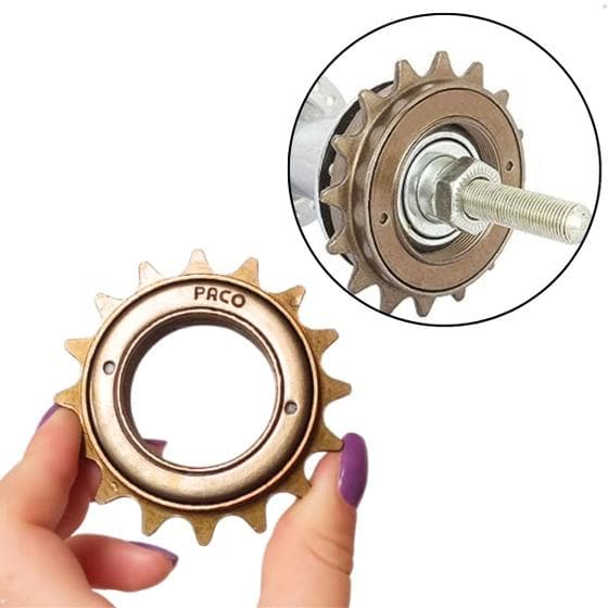 Catraca Roda Livre 16 dentes Dourada Bike