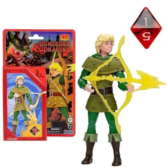 Caverna do Dragão Boneco Hank com Arco e Flecha Hasbro F4882