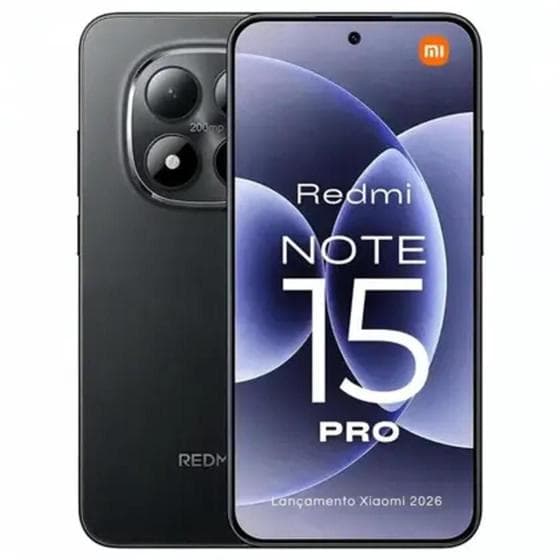 Celular Smartphone NOTE 15 PRO NFC 8GB 256GB 200MP Câmera 32mp frontal Lançamento PRETO Xiaomi