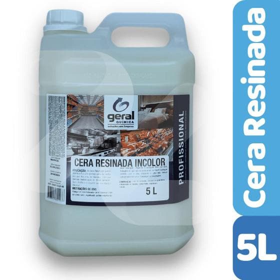 Cera Resinada Pisos Madeira Ardósia Laminado - 5 Litros