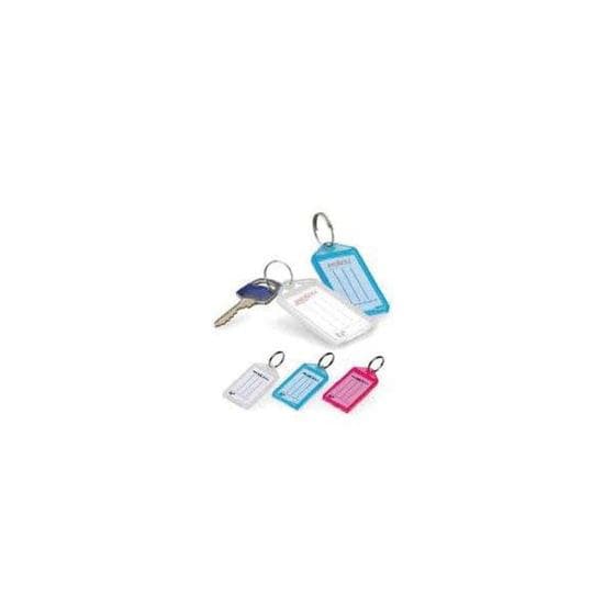 Chaveiros C/100 + 100 Etiquetas Cores Pote-100 Waleu