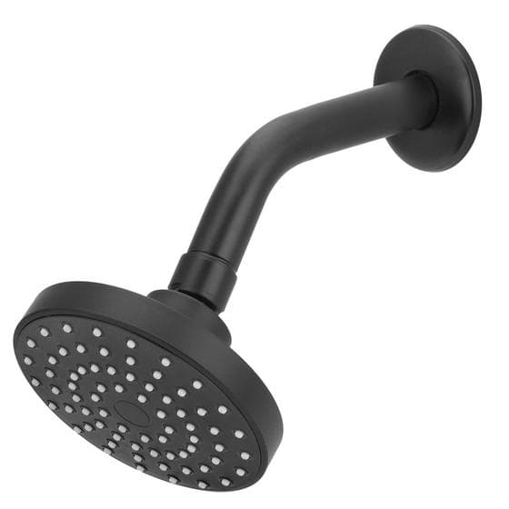 Chuveiro Ducha Flatt Preto/Black Redondo Aquecedor Solar Gás