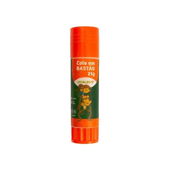 Cola Bastão escolar Leo e Leo 21g display com 1 unidade
