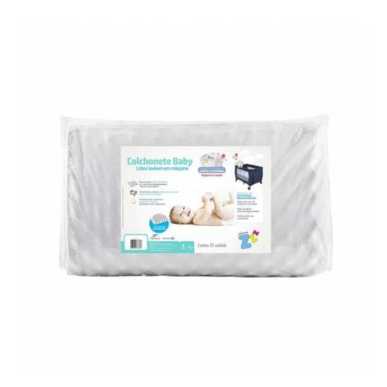 Colchonete Para Berço Desmontável - Com Gomos Massageadores - Branco