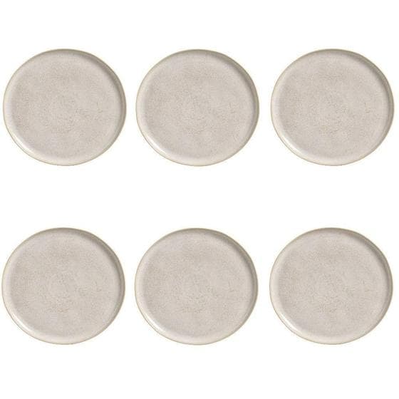 Conjunto De Pratos Rasos 06 Peças Bio Latte Porto Brasil