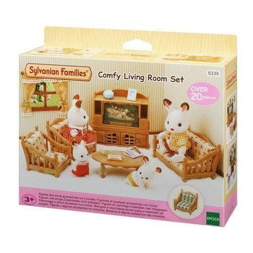 Conjunto Sala de Estar Confortável Sylvanian Fam. Epoch 5339