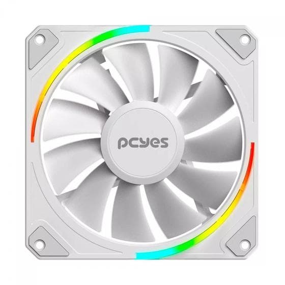 Cooler Fan Para Gabinete PCYes Sangue Frio 3 ARGB White Ghost 120Mm