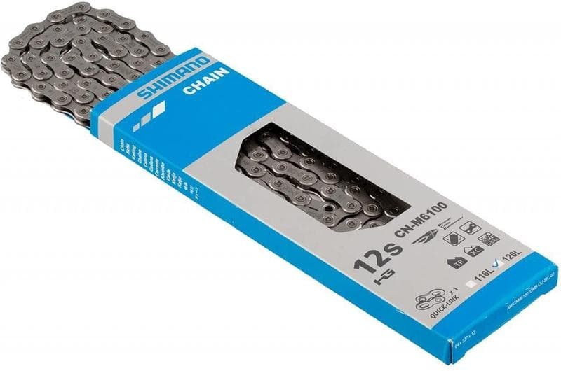 Corrente Shimano Deore 12v M6100 126 Elos Com Quicklink