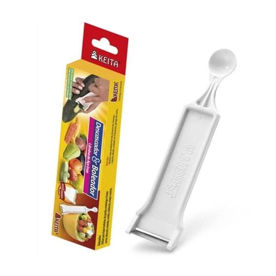 Descascador e Boleador de Legumes Plástico Branco - DB02 -Keita