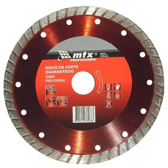 Disco de Corte Diamantado Turbo 110 X 20 MM Corte à Seco MTX