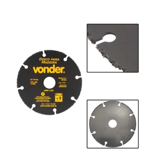 Disco De Corte Para Madeira Mdf Pvc 110mm