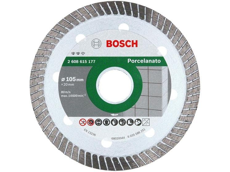 Disco Diamantado Turbo Ultra Fino Porcelanato Bosch 105mm