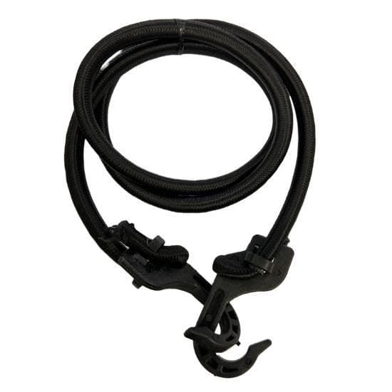 Elástico Extensor Estique Preto 3,0mt p/ Moto e Bike Com Ganchos de Plástico - 10 unidades